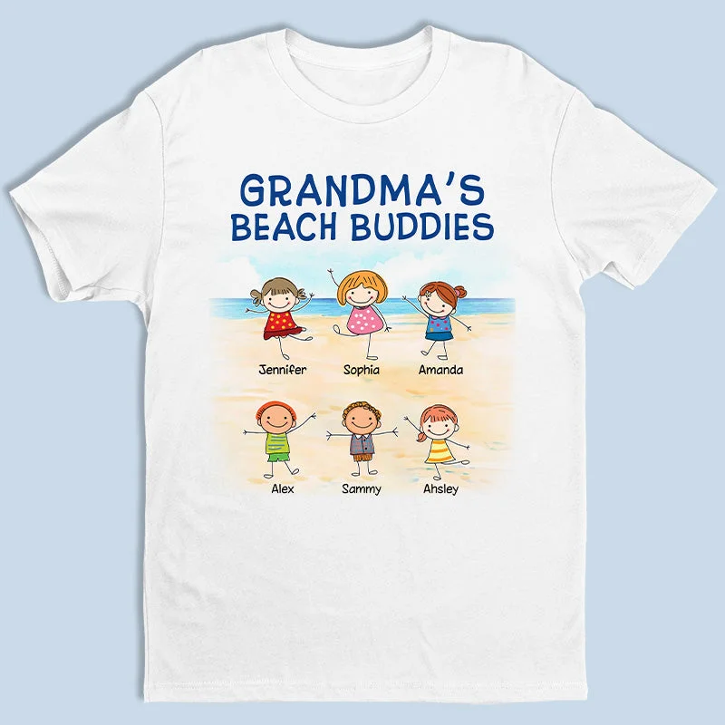 Beach Buddy - Family Personalized Custom Unisex T-shirt, Hoodie, Sweatshirt - Summer Vacation, Birthday Gift For Grandma