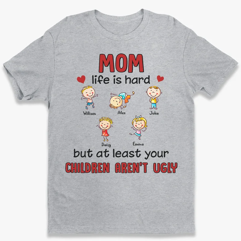 Proud Mom Of A Few Kids - Family Personalized Custom Unisex T-shirt, Hoodie, Sweatshirt - Gift For Mom