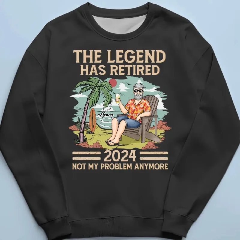 Retired See You At The Beach - Personalized Custom Unisex T-shirt, Hoodie, Sweatshirt - Appreciation, Retirement Gift For Coworkers, Work Friends, Colleagues