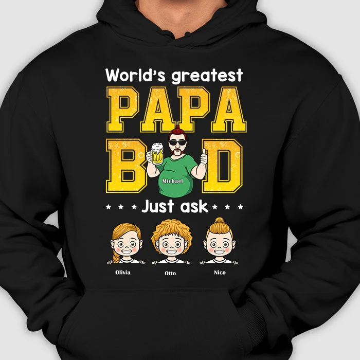 The Greatest Papa Bod - Personalized Unisex T-Shirt, Hoodie - Gift For Dad, Grandpa