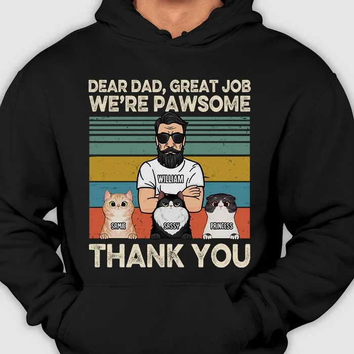 We're Pawsome Thank You Mom Dad - Personalized Unisex T-Shirt, Hoodie - Gift For Pet Lovers