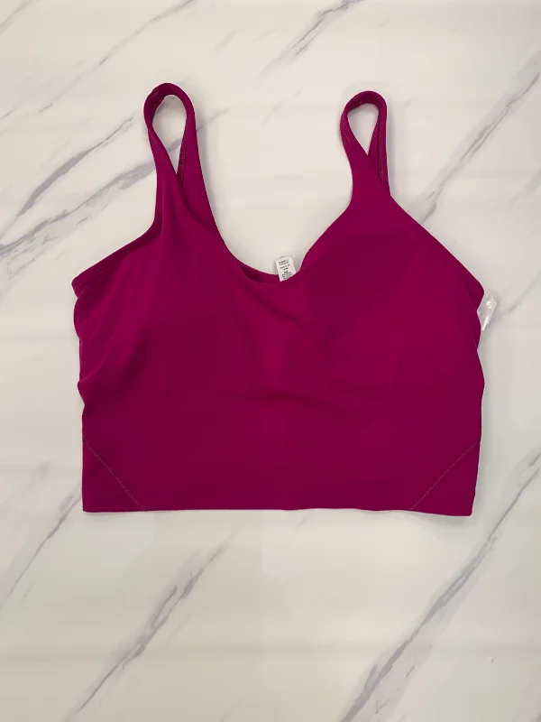 Athletic Tank Top By Lululemon In Pink, Size: 10