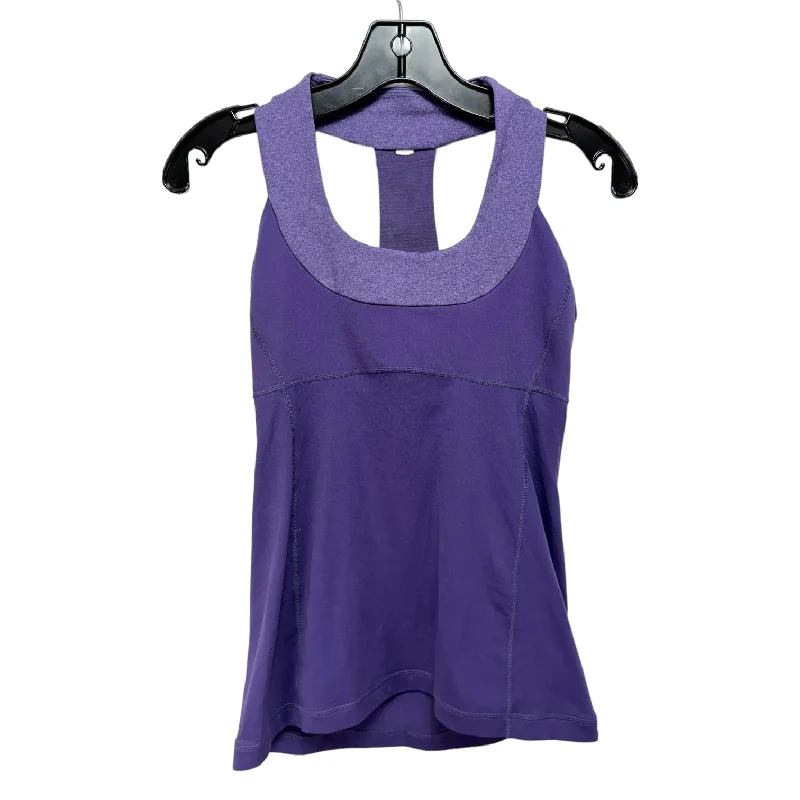 Athletic Tank Top By Lululemon In Purple, Size: 8