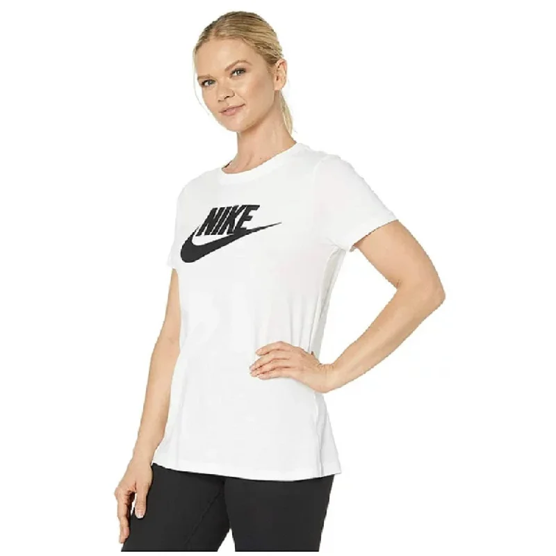 Nike Sportswear Essential T-Shirt Women White, Size: M