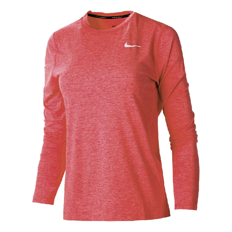 Nike Women's Running Crew Element T-Shirt, Red, XS