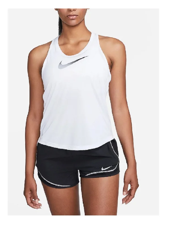 Nike Women's Dry Tank Legend Essential Swoosh White/Black, M