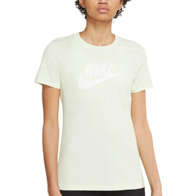 Nike Women's Sportswear Cotton T-Shirt, Lime/White, S