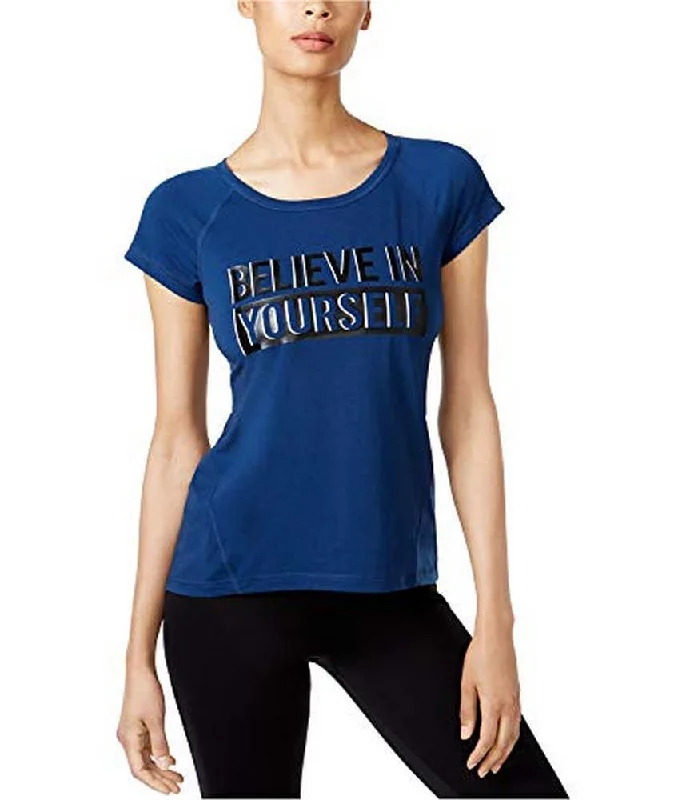 Ideology Women's Empowerment Graphic T-Shirt (Lucky Blue, XX-Large)