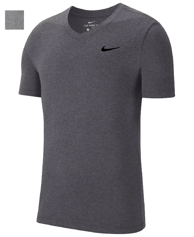 Nike Mens Training Workout T-Shirt, Carbon Heather/White, S