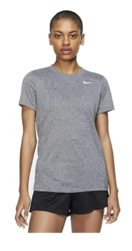 Nike Women's Dri-Fit Legend Tee Crew, Gray/White XS