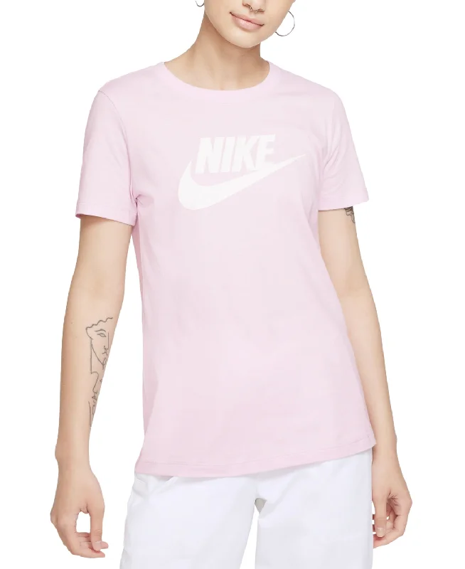 Nike Women's Sportswear Cotton T-Shirt, Pink, S