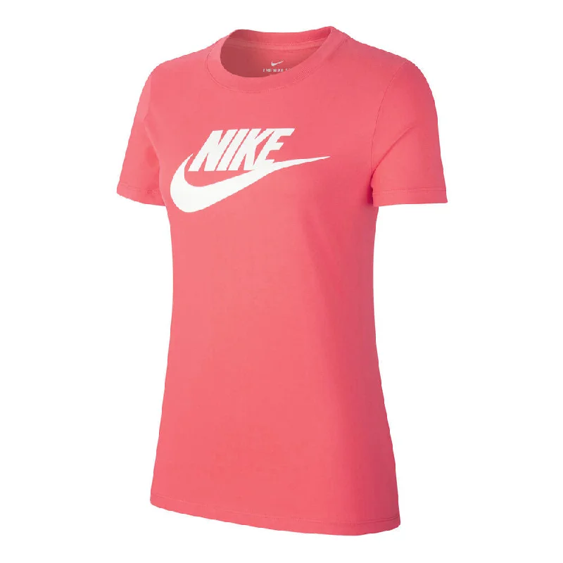 Nike Women's Sportswear Logo Tee, Pink, X-Small