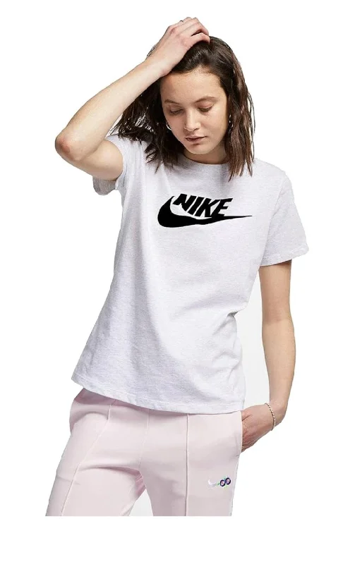 Nike Women's Tennis Essential Icon Futura Tee, XL, White