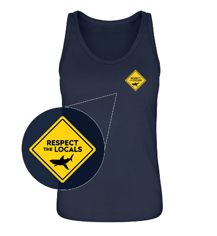 Respect the Locals / sharks - 100 % Bio Frauen Tanktop