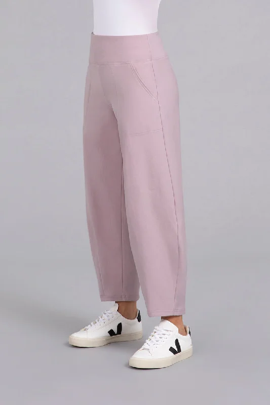 Bamboo Fleece Narrow Lantern Pant | Lilac