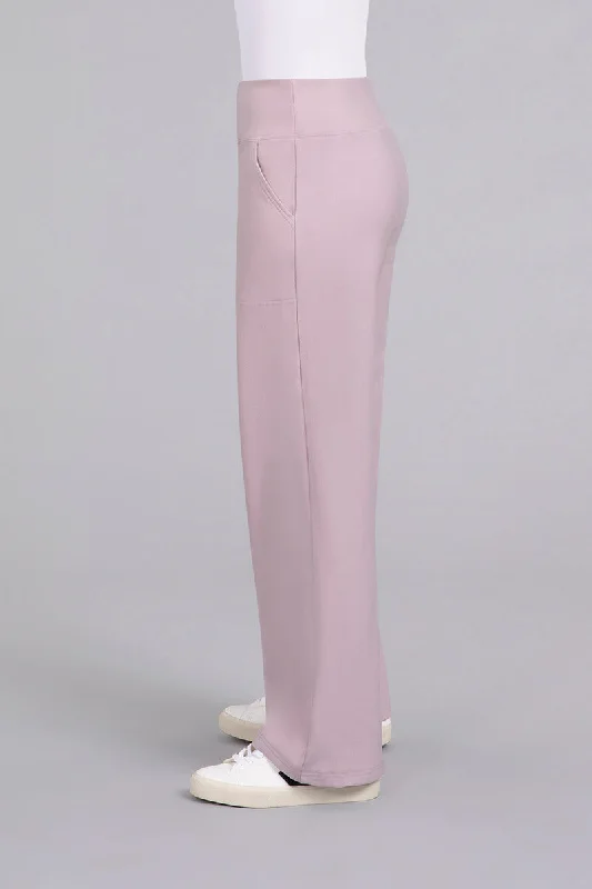 Bamboo Fleece Straight Leg Pant | Lilac