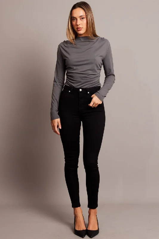 Black Skinny Jean High Rise