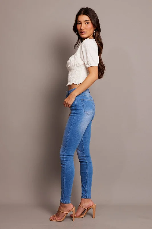 Denim Skinny Jean High Rise