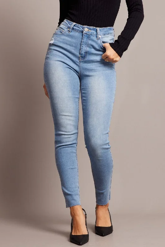 Denim Skinny Jean High Rise