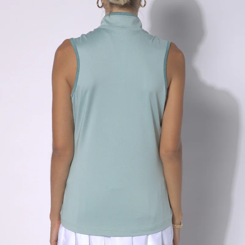 GG Blue Desi Sleeveless Shirt- Mist Matcha