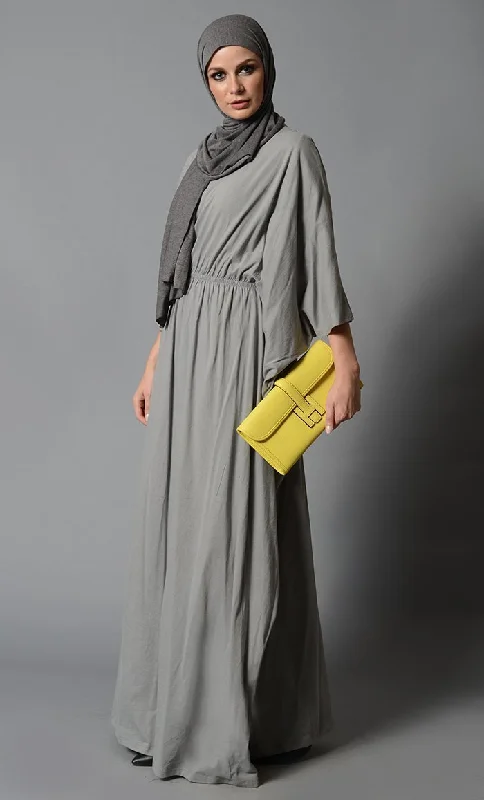 Cotton Kaftan with Elastic Waist