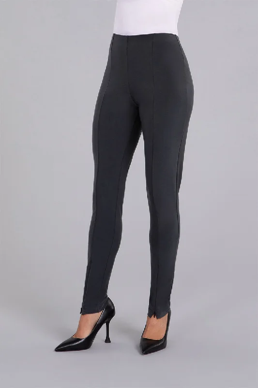 Invisible Zip Narrow Pant | Graphite