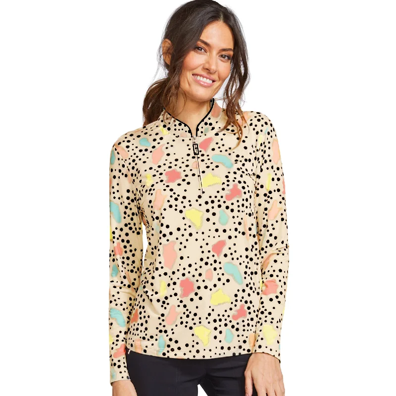 Jamie Sadock Basic Sunsense Long Sleeve Ultralight Sun Shirt- Galaxy Print