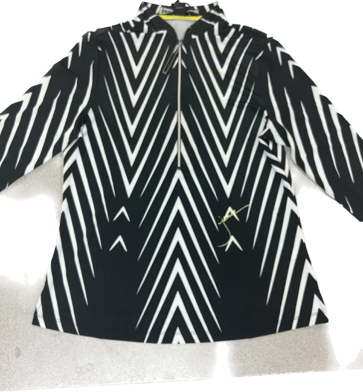 Jamie Sadock Indochine Collection: Dart Print Long Sleeved Shirt