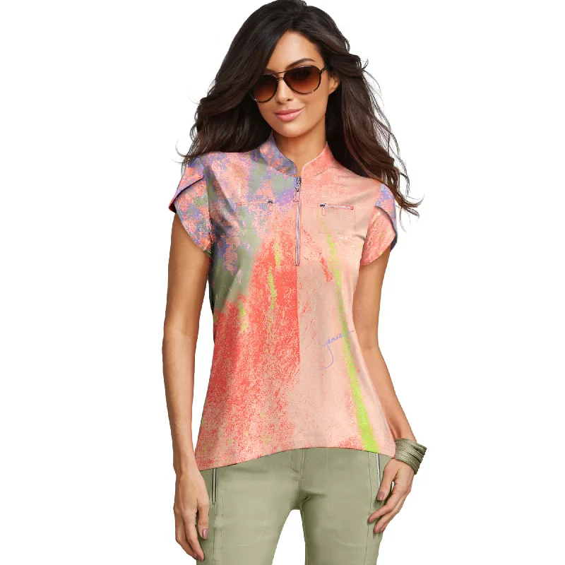 Jamie Sadock Sagebrush Collection: Crayola Print Short Sleeve Shirt