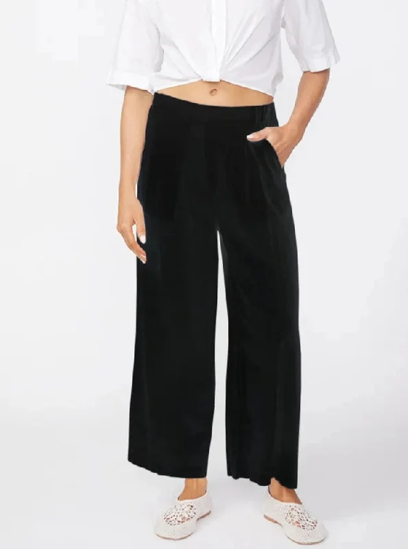 Stateside Linen Cropped Pull-on Trouser