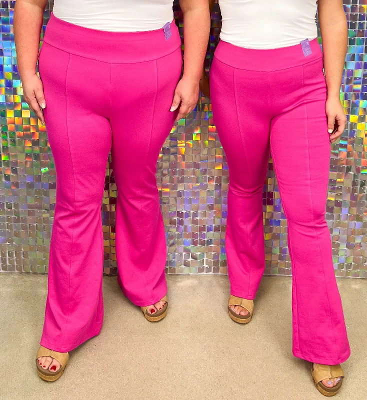 Magic Flare Pants - Hot Pink