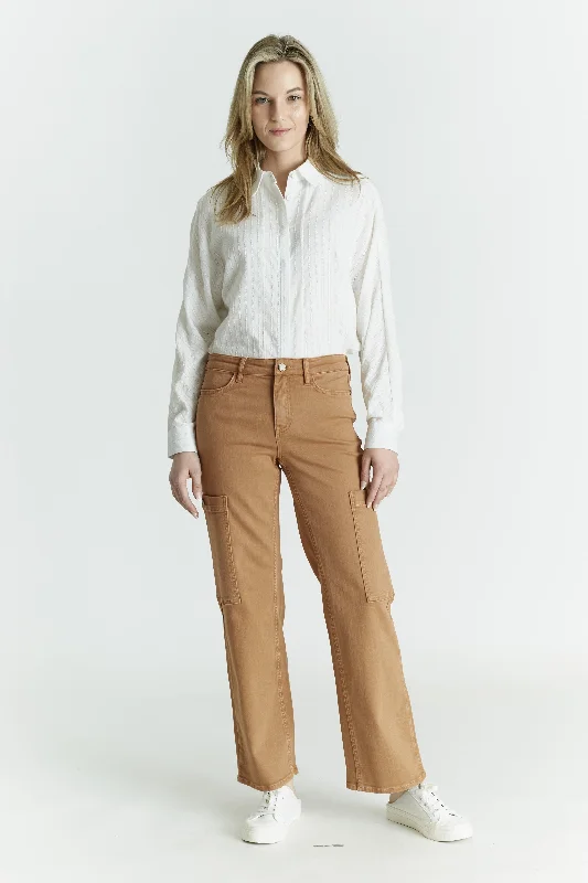 Relaxed Straight  Cargo Pants Acorn