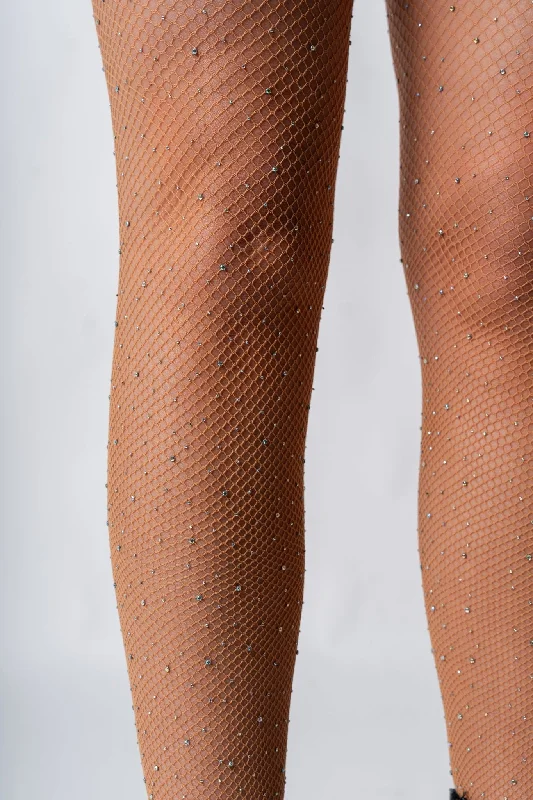 Rhinestone pantyhose nude