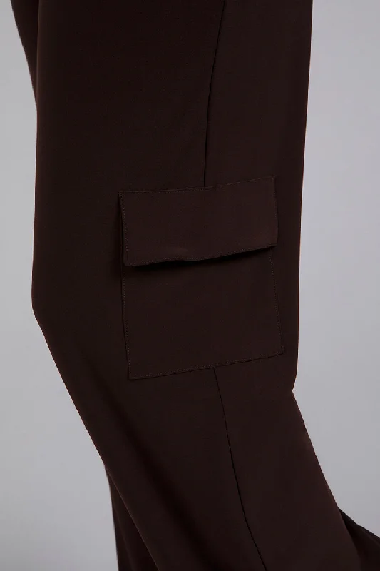 Safari Straight Leg Pant | Coffee