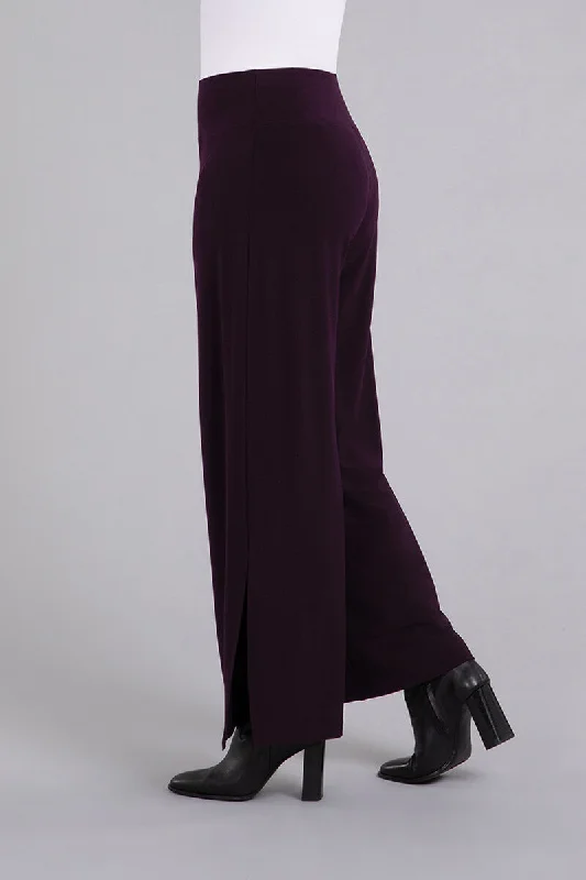 Side Slit Wide Pant | Currant