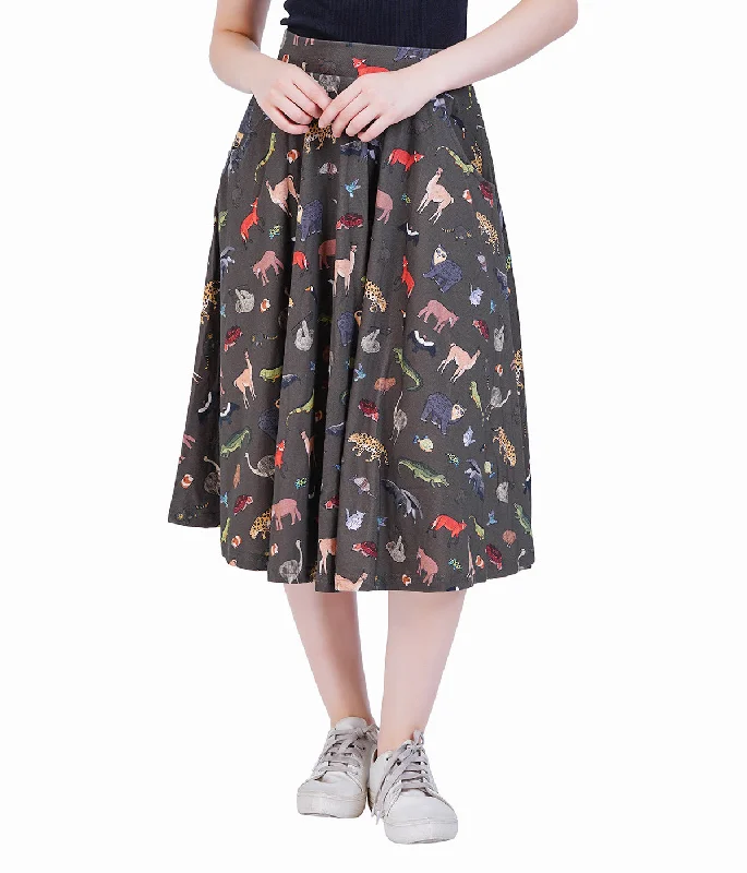 (Pre-order) Safari Twirl Skirt