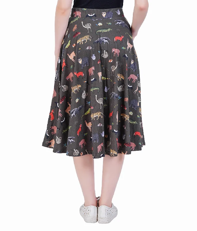 (Pre-order) Safari Twirl Skirt