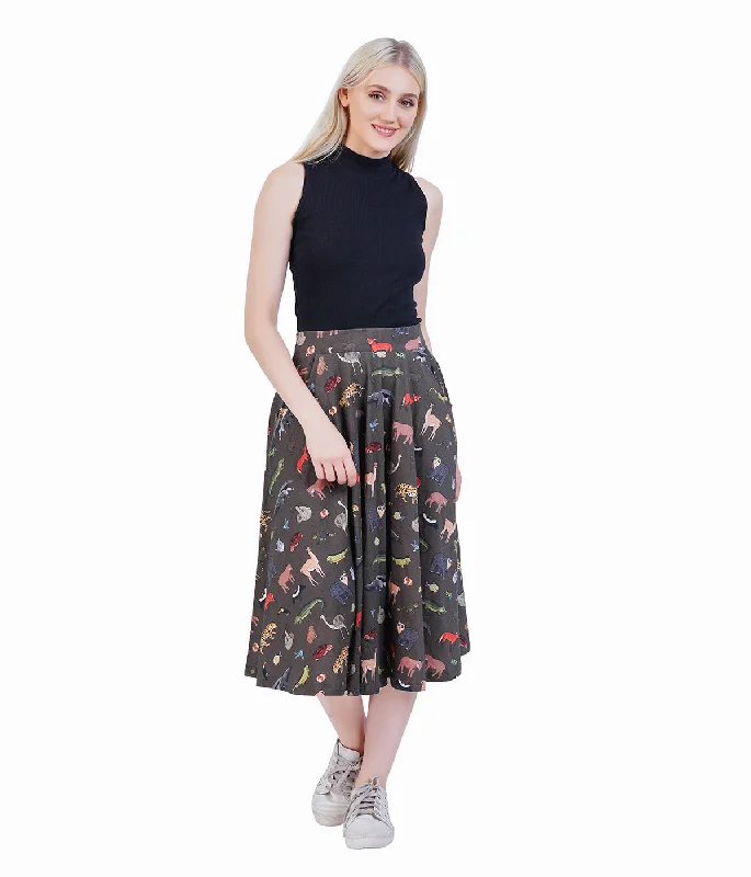 (Pre-order) Safari Twirl Skirt