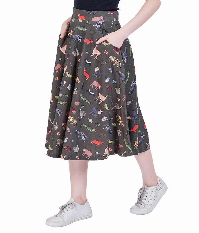 (Pre-order) Safari Twirl Skirt