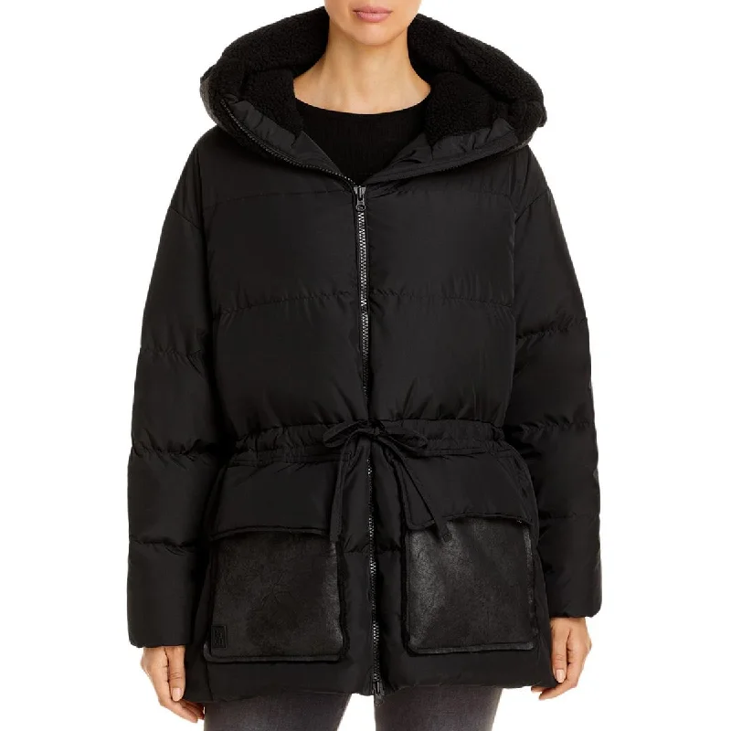 Bacon Womens Cloudy 78 Fleece Lined Quilted Puffer Coat