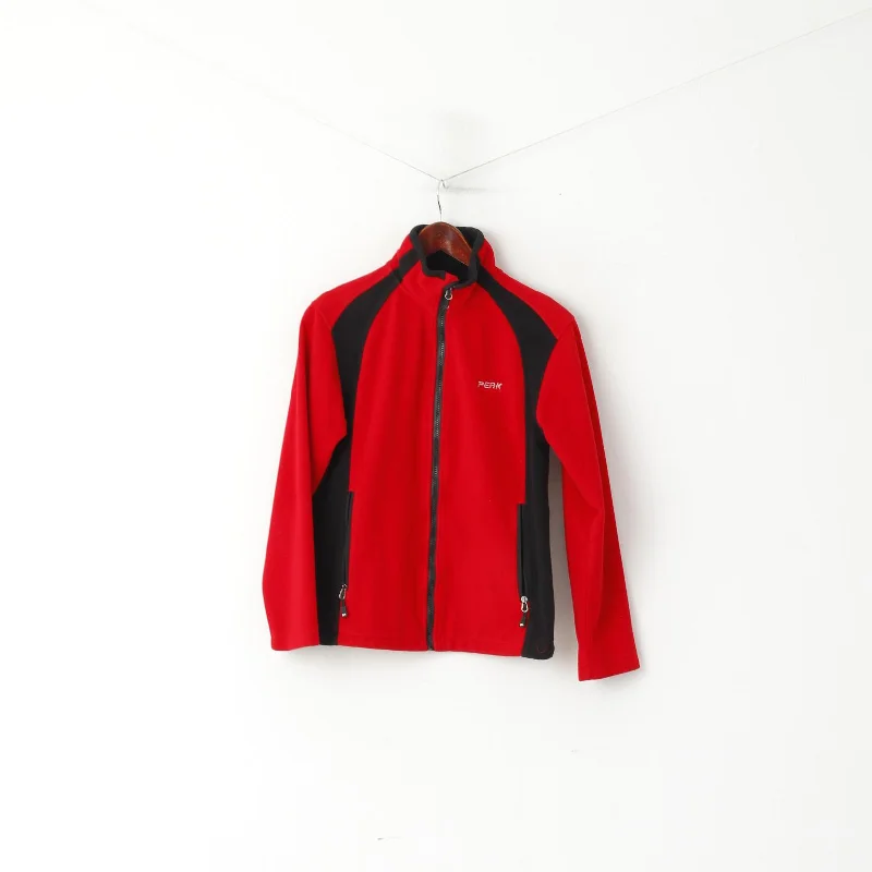 Peak Performance Women M Jacket Red Windstopper Zip Up WS FJ Outdoor Top