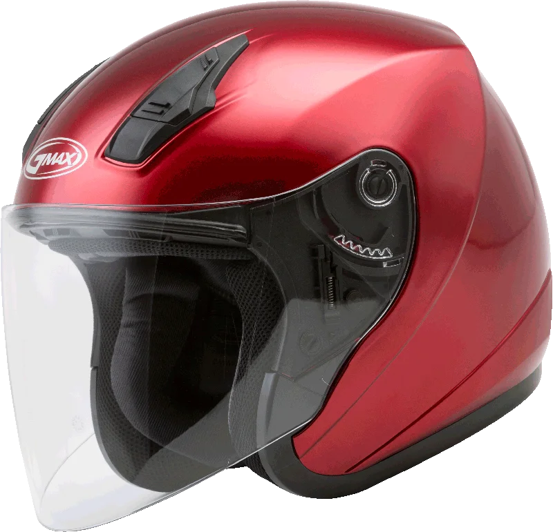 GMax 72-4815 OF-17 Open-Face Helmet Candy Red