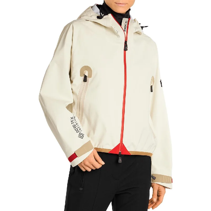 Moncler Womens Vizille Lightweight Hooded Windbreaker Jacket