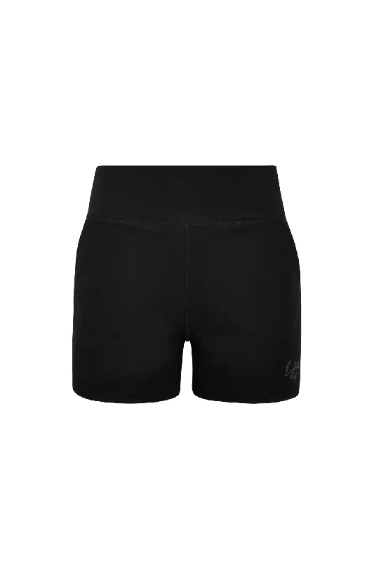 Black Women's Hi-Waist Active Short