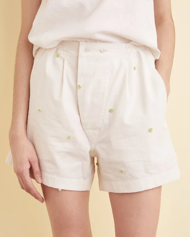 Lime Pom Pom Shorts - XS