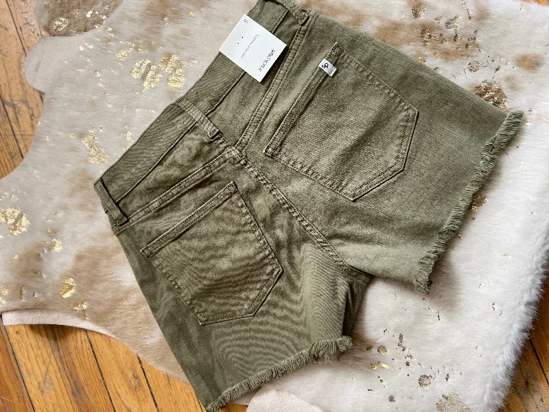 Sage High Rise Basic Shorts