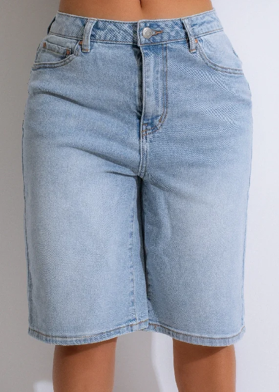 Sunset Boulevard  Shorts Light Denim