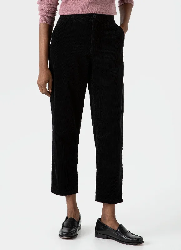 Women's Corduroy Trouser in Black